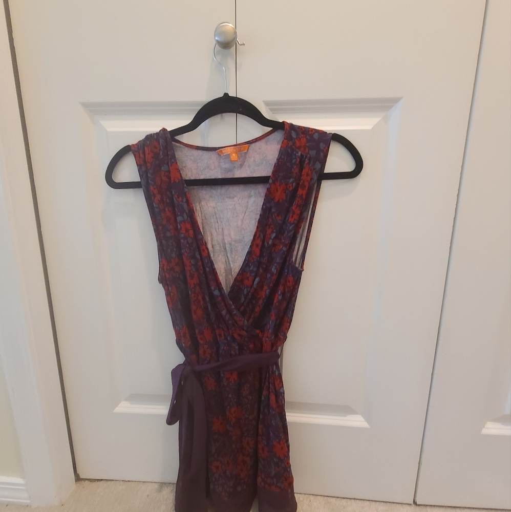 Modcloth Outgoing Guidance Sleeveless Top in Wildflowers - Size Medium